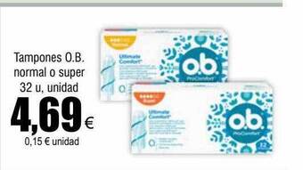 FROIZ Tampones o.b. normal o super oferta