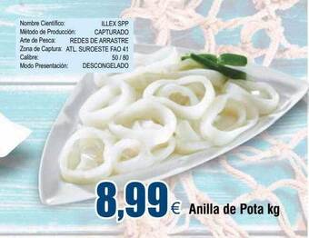 FROIZ Anilla de pota kg oferta