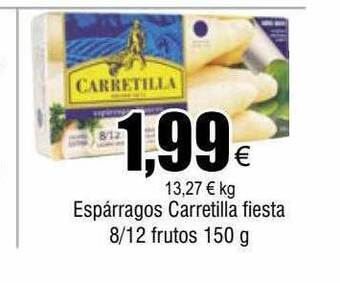 FROIZ Espárragos carretilla fiesta 8 12 frutos oferta