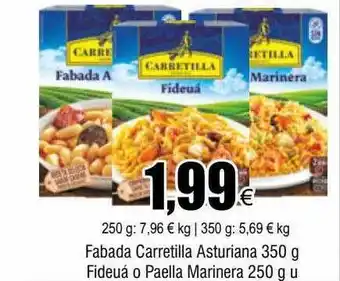 FROIZ Fabada carretilla asturiana fideuá o paella marinera oferta