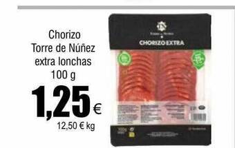 FROIZ Chorizo torre de núñez extra lonchas oferta