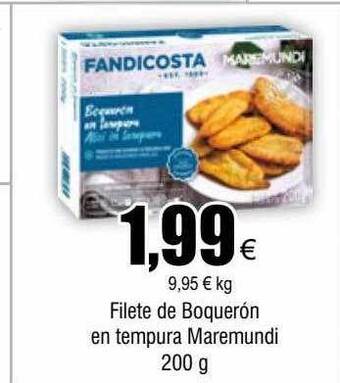 FROIZ Filete de boquerón en tempura maremundi oferta