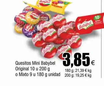 FROIZ Quesitos mini babybel original o mixto oferta