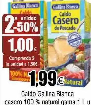 FROIZ Caldo gallina blanca casero 100% natural gama oferta