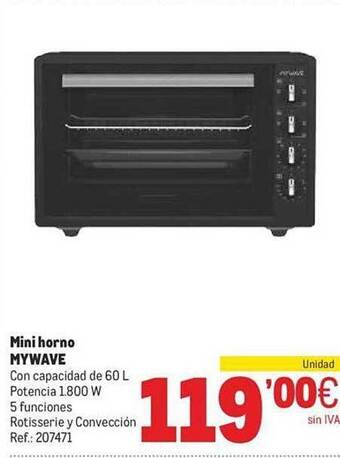 Makro Mini horno mywave oferta
