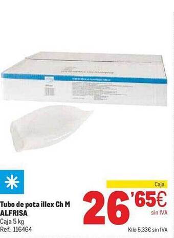 Makro Tubo de pota illex ch m alfrisa oferta