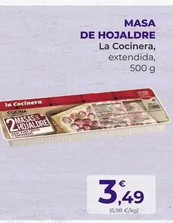 SPAR Gran Canaria Masa de hojaldre la cocinera extendida oferta