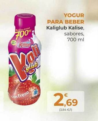 SPAR Gran Canaria Yogur para beber kaliglub kalise sabores oferta