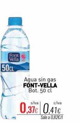 Cuevas Cash Agua sin gas font-vella bot. oferta