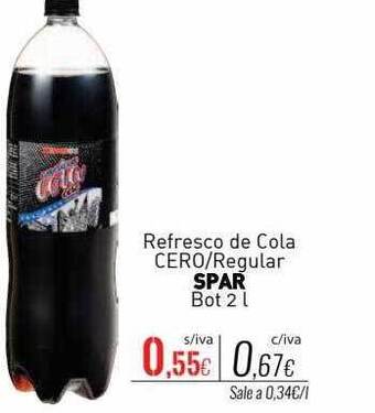 Cuevas Cash Refresco de cola cero-regular spar bot oferta