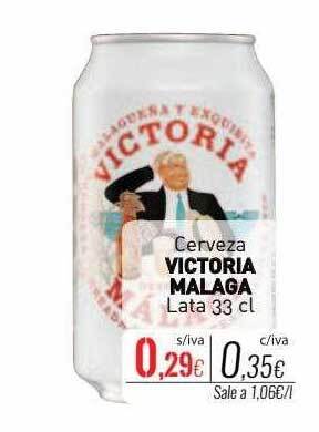 Cuevas Cash Cerveza victoria malaga lata oferta