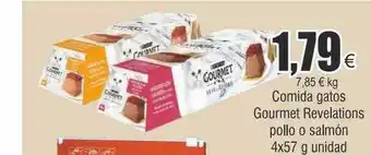 FROIZ Comida gatos gourmet revelations pollo o salmón oferta