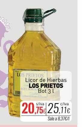 Cuevas Cash Licor de hierbas los prietos bot oferta
