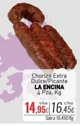 Cuevas Cash Chorizo extra dulce-picante la encina oferta