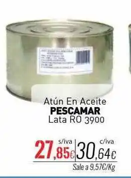 Cuevas Cash Atún en aceite pescamar lata ro 3900 oferta