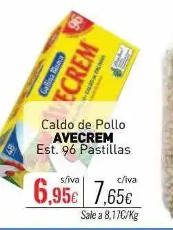 Cuevas Cash Caldo de pollo avecrem est. 96 pastillas oferta
