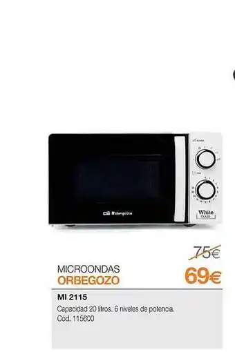 Microondas orbegozo