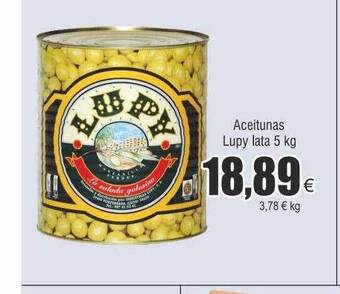 FROIZ Aceitunas lupy lata oferta