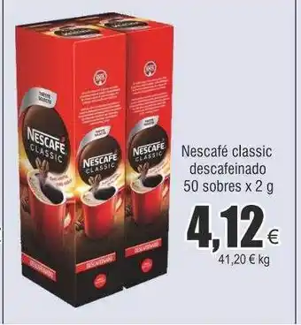 FROIZ Nescafé classic descafeinado 50 sobres oferta