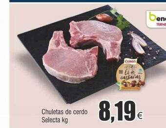 FROIZ Chuletas de cerdo selecta kg oferta