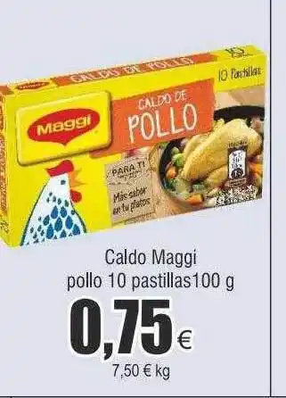 FROIZ Caldo maggi pollo 10 pastillas oferta
