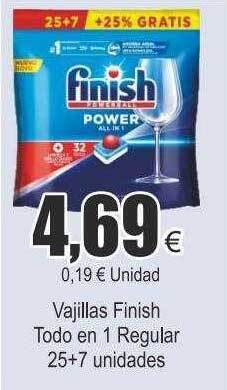 FROIZ Vajillas finish todo en 1 regular oferta