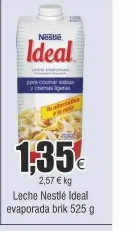 FROIZ Leche nestlé ideal evaporada brik oferta