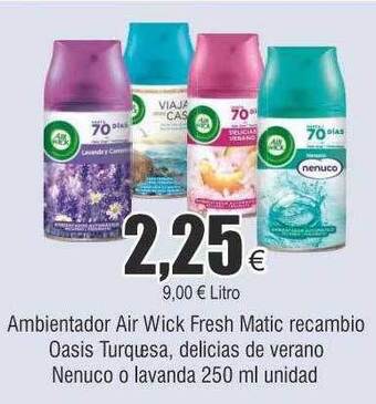 FROIZ Ambientador air wick fresh matic recambio oferta