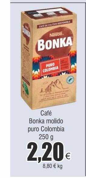 FROIZ Café bonka molido puro colombia oferta