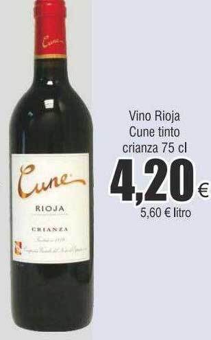 FROIZ Vino rioja cune tinto crianza oferta