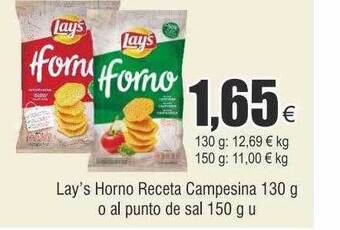 FROIZ Lay's horno receta campesina o al punto de sal oferta