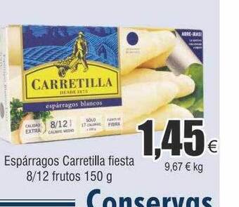 FROIZ Espárragos carretilla fiesta 8 12 frutos oferta