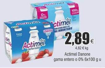 FROIZ Actimel danone gama entero o 0% oferta
