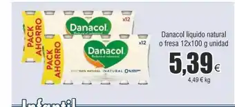 FROIZ Danacol liquido natural o fresa oferta