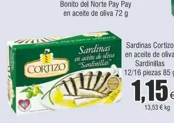 FROIZ Sardinas cortizo en aceite de oliva sardinillas oferta