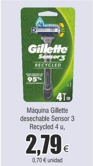 FROIZ Máquina gillette desechable sensor 3 recycled oferta
