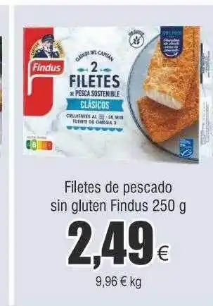 FROIZ Filetes de pescado sin gluten findus oferta