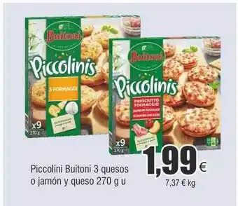 FROIZ Piccolini buitoni 3 quesos o jamón y queso oferta