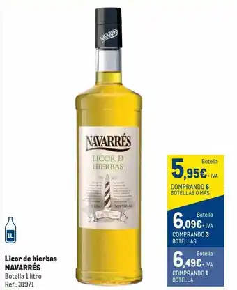 Makro Licor de hierbas navarrés oferta