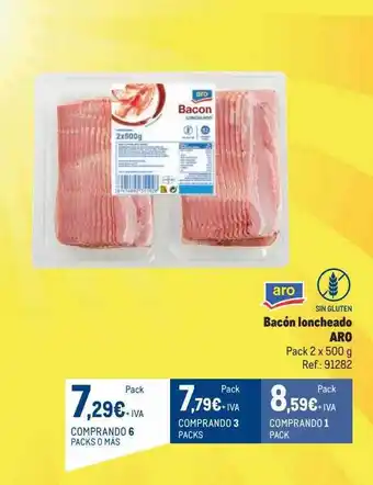 Makro Bacón loncheado aro pack 2 oferta