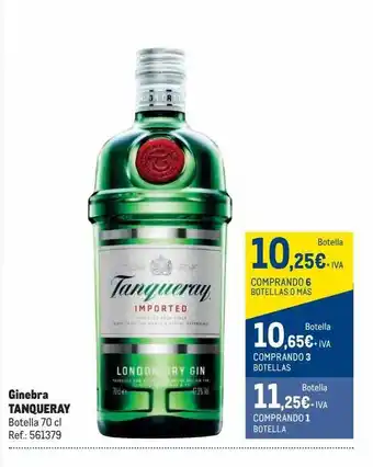 Makro Ginebra tanqueray botella oferta