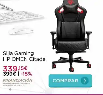 La tienda en casa Silla gaming hp omen citadel oferta