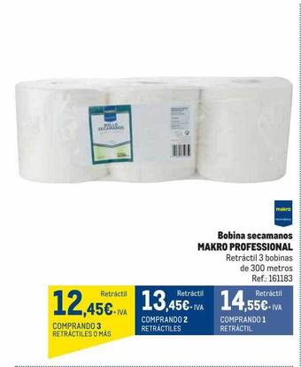 Makro Bobina secamanos makro professional oferta