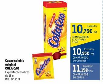 Makro Cacao soluble original cola cao oferta