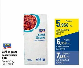 Makro Café en grano descafeinado aro oferta