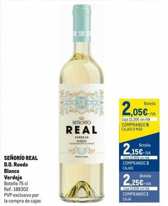 Makro Señorío real d.o. rueda blanco verdejo oferta