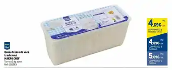 Makro Makro chef queso fresco de vaca tradicional oferta