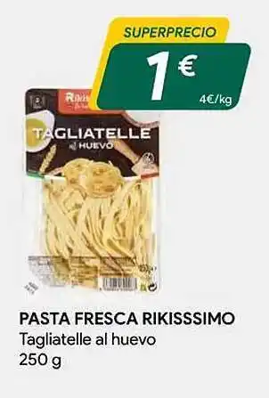 Masymas Pasta fresca rikisssimo tagliatelle al huevo oferta