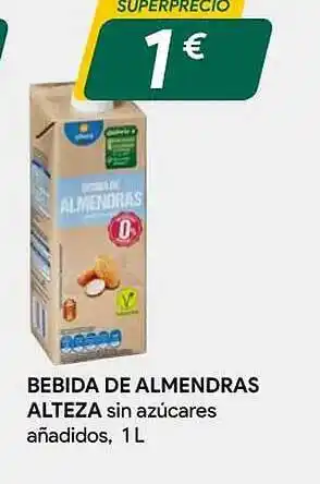 Masymas Bebida de almendras alteza sin azúcares añadisos oferta