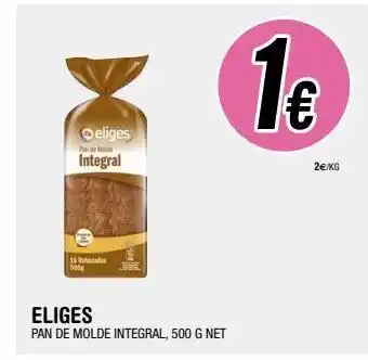 BM Supermercados Pan de molde integral eliges oferta